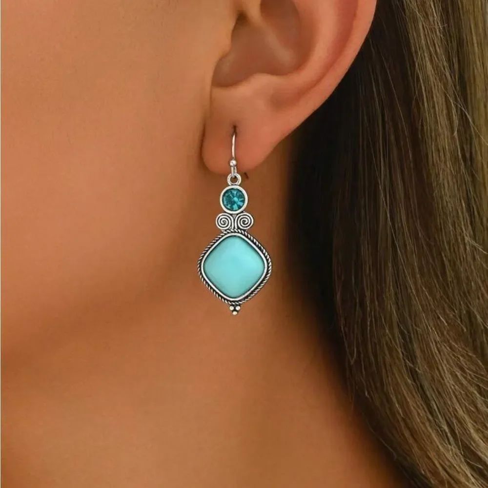 Boho Turquoise Earrings N1738